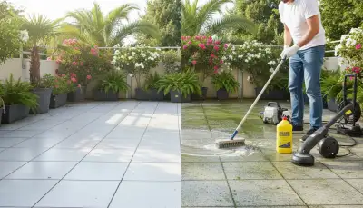 Algen vom Balkon entfernen: So geht's