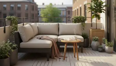 Balkonbank: Gemütlichkeit auf kleinem Raum