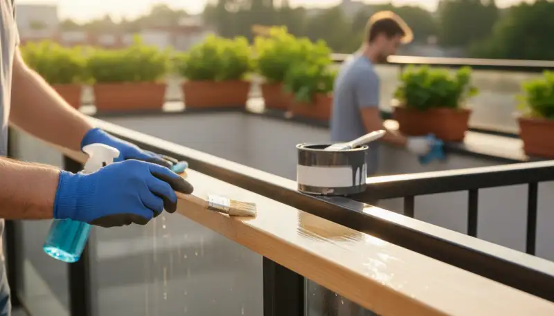 Balkongeländer pflegen: Schönheit bewahren