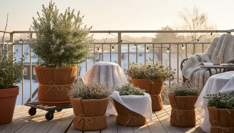 Balkonpflanzen überwintern: So geht's