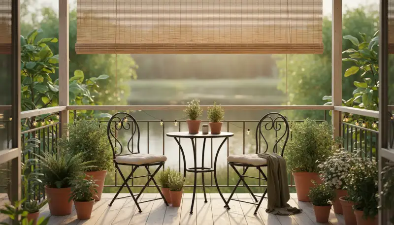 Bambusrollos: Natürlicher Schatten für den Balkon