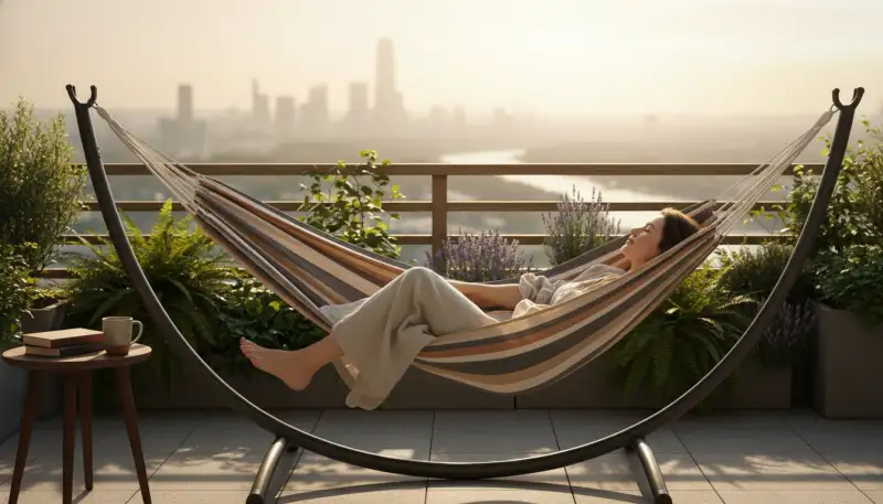 Deine schwebende Oase: Hängematten für den Balkon