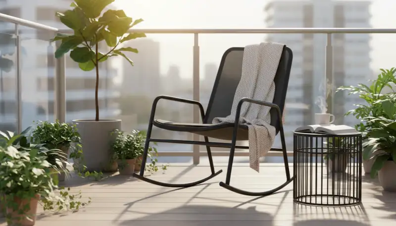 Ihr Balkon Schaukelstuhl: Oase der Ruhe