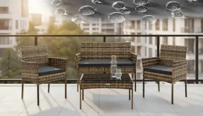 Ihr Balkonset: Oase auf Knopfdruck