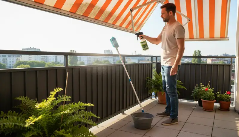 Markise reinigen: Schonend zur neuen Frische