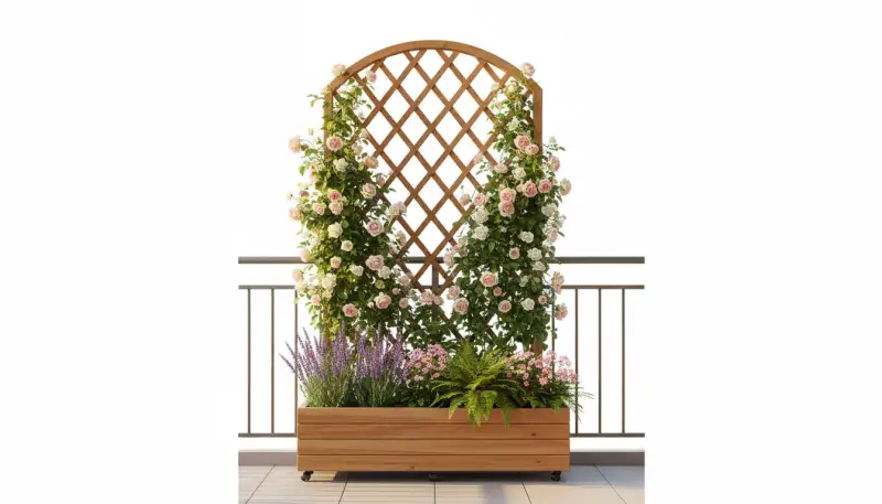 Rankgitter Balkon: Grüne Wände gestalten