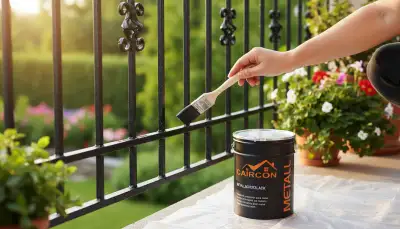 Rostschutz für Metall auf dem Balkon