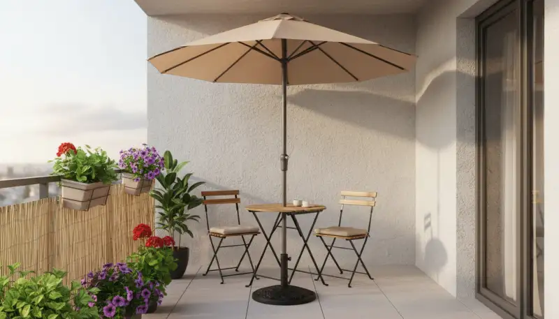 Schirmständer für den Balkon: Typen und Tipps