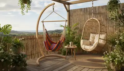 Schwebende Auszeit auf dem Balkon