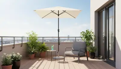 Sonnenschirm für den Balkon: Clever geplant