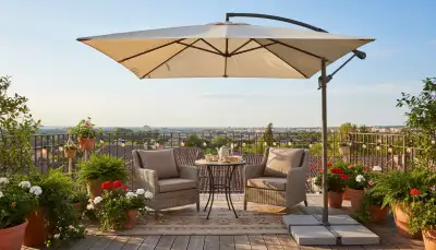 Stabiler Schirmständer für Ihre Balkon-Oase