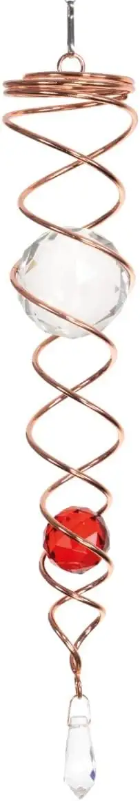 CIM Windspirale - Copper Twister Rot - Windspiel-Abmessung: 6x35cm - Kugeln: Ø5c