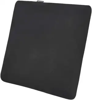 Amazon Basics Quadratisch Sitzkissen aus Memoryschaum, 38 x 38 cm, Schwarz