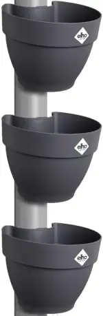 elho Vibia Campana Fallrohrpflanzgefäss 40 - Blumentopf für Regenrohr - vertikaler Garten - 100% ...