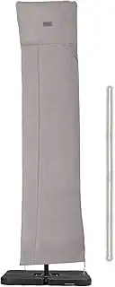 Sekey Schutzhülle für Ampelschirm,Abdeckhauben für Sonnenschirm, Reißfest, Grau, 260×65cm