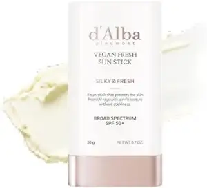 d'Alba Air Fit Fresh Stick SPF50+PA++++, Vegan, Nicht-klebrig, Seidiges Puder-Fi