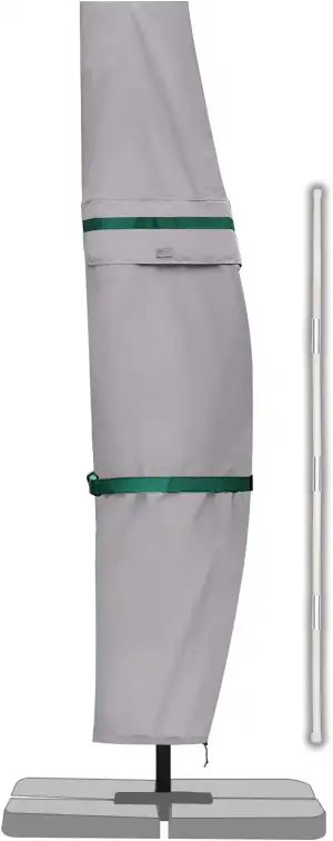 Sekey Ampelschirm / Sonnenschirm Schutzhülle mit Stab, Abdeckhauben für Gartensc