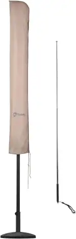 Sekey Premium Schutzhülle für 300 cm Sonnenschirm | Mit Montagestab & Reißverschluss (175×30,5/36...