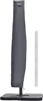 Sekey Schutzhülle für Ampelschirm,Abdeckhauben für Sonnenschirm, Reißfest, Grau