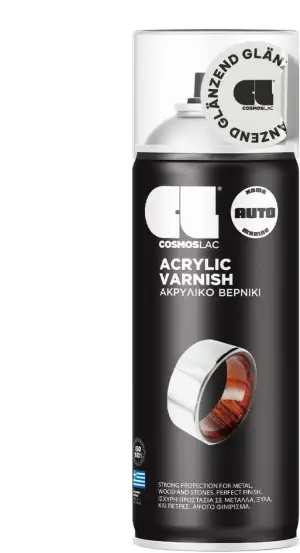 CL COSMOS LAC Klarlack Spray glänzend transparent & wasserfest - 400 ml - Acryll
