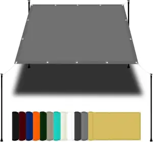 Sonnensegel 1.6 x 2.5 m Wasserdicht Sonnenschutz Balkon Reißfest UV-Schutz nach 