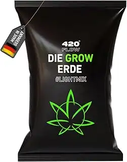 Grow Erde Lightmix – Perfekte Erde für gesundes Pflanzenwachstum, keimfrei, optimierter pH-Wert, ...