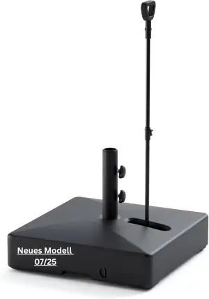 Gartenzeit® Sonnenschirmständer, Verbessertes Modell, rollbar, 65kg, befüllbar, 