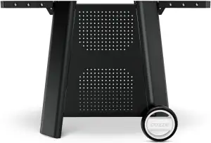 Cozze® Outdoor-Tisch Schwarz, 1270x645x745mm - Vielseitig, Wetterfest, mit Haken & Faltbaren Seit...