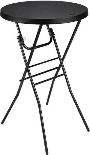 Byliable rund Ø 70 cm Cocktailtisch, hohe Platte, zusammenklappbar, tragbar, in 