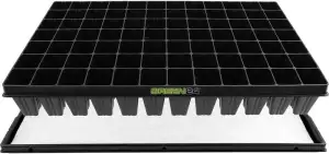 GREEN24 Anzucht-Set 84-PRO - automatische Bewässerung. 84er Topfplatte + Wasserw