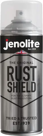 JENOLITE Rust Shield | Rostschutz Klarlack Spray | 400ml | Korrosionsschutz für Metall | Schützt vor Rost & Witterung | Autos, Motorräder, Dekorationen, blankes Metall & Lacke | Wetterfest