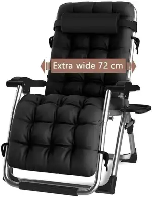 Sonnenliege Klappbar, Liegestuhl, Extra groß Gartenliege, für Patio-Garten-Stran