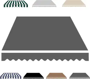 2.0m 3.0m 4m 5m Ersatzstoff für Terrassenmarkise, UV-Beständiger für Terrassen-S