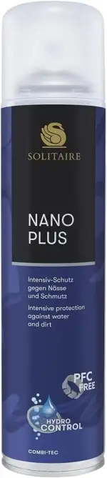 SOLITAIRE Nano Plus Imprägnierspray 400ml - Premium Schutz für Leder, Textilien & Zelte, Wasser- und Schmutzabweisend, Ideal für Schuhe, Taschen, Kleidung & Outdoor-Aktivitäten