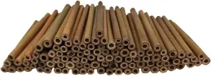 Insektenhotel Füllmaterial,100 Stück 15 cm Lang, Füllung Bienenhotel, Bambus Nis