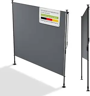 Juskys® Senkrechtmarkise Barbados 200x310 cm - Balkon Sichtschutz wetterfest - A