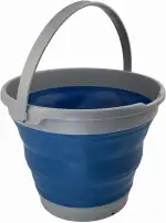 SAMMART 10L zusammenklappbarer Kunststoff Eimer – Faltbare runde Wanne – tragbarer Wassereimer zu...