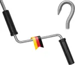 markiso Markisenkurbel 100 cm Verzinkt – Kurbel für Markise mit Fleischerhaken – Kurbelgestänge v...