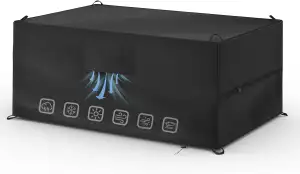 Wasserdichte Gartenmöbel Abdeckung 200 * 160 * 70cm Schutzhülle für Gartenmöbel 