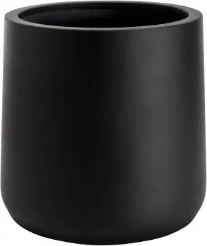 VIVANNO Großer Pflanzkübel in Schwarz Matt, Wetterfest, Frostsicher, für Innen u