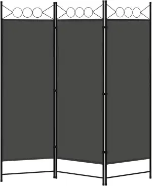 WOLTU Paravent 3 Teilig 167 x 172 cm, Raumteiler klappbar freistehend Sichtschut
