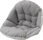 Hängesessel Kissen Sitzauflage für Hängekorb Sitzkissen Soft Polster Auflage für Polyrattan & Rattan Hängeschaukel Rückenkissen für Hängesitz Indoor & Outdoor Dekokissen (Grau)