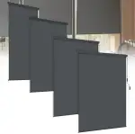 HENGMEI Senkrechtmarkise Balkon Alu Balkonmarkise Vertikalmarkise Außenrollo Handkurbelmechanismus Seitenrollo Sichtschutz für Balkon, Terrasse, Sonnenschutz und Sichtschutz (120x250cm, Anthrazit)