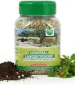 PFLANZWERK® Pflanzkübel Universal Langzeitdünger Blumenerde Premium Dünger 500g *LANGZEITWIRKUNG* *MINERALISCH* *DEUTSCHE QUALITÄTSWARE*