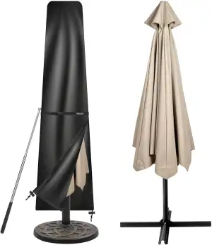 Tavaler Sonnenschirm Schutzhülle 2 bis 3 M, Sonnenschirmhülle mit Stab, 420D Oxf