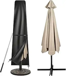 Tavaler Sonnenschirm Schutzhülle 2 bis 3 M, Sonnenschirmhülle mit Stab, 420D Oxf