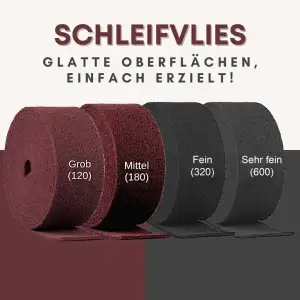 Contura Schleifvlies Rolle 1000mm Schleifmatte sehr fein - 600 Körnung Schleifpa