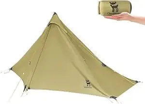 Zelt Outdoor Camping Zelt Wasserdicht Zelt Einzelzelt Atmungsaktives 20D Silikonbeschichtetes Sta...