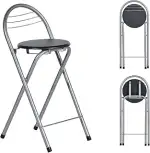 Barhocker Klappbarer, Keine Montage Erforderlich, Tragbarer Outdoor Barhocker Geeignet Für Küche,...