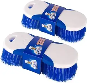 MR.SIGA Mehrzweck-Scheuerbürste, Reinigungsbürste strapazierfähig, 2 Stück